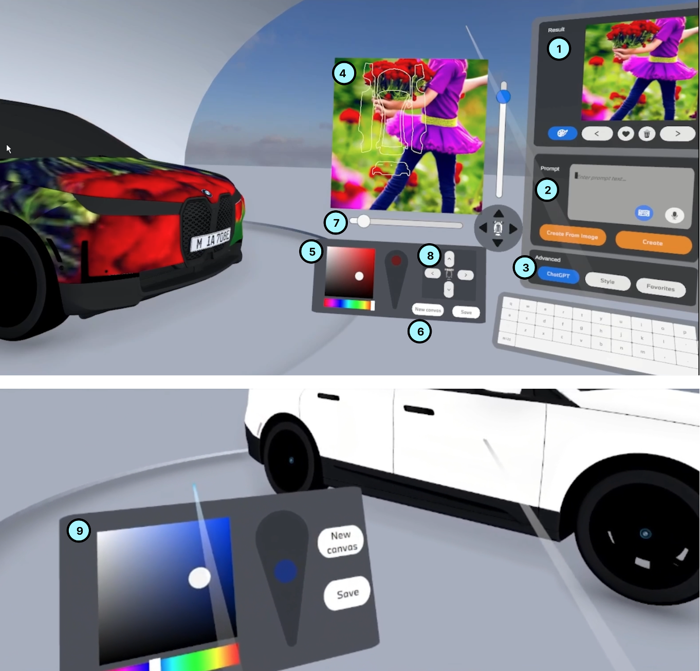 Generative AI–driven VR texturing tool